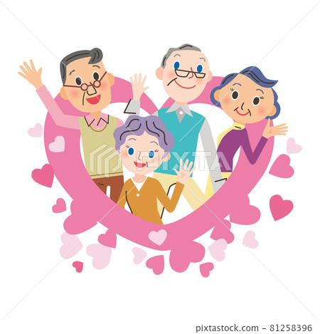 Heart senior good friend happiness 81258396