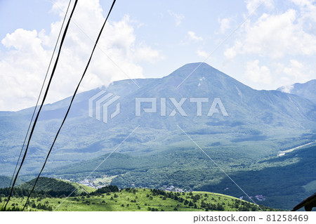 Mt. Tateshina seen from Kurumayama Observation Lift Mt. Tateshina seen from Kurumayama Observation Lift 81258469