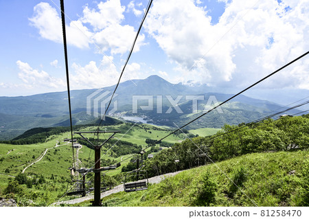 從車山觀光纜車看到的白樺湖和立科山 從車山觀光纜車看到的白樺湖和立科山 81258470