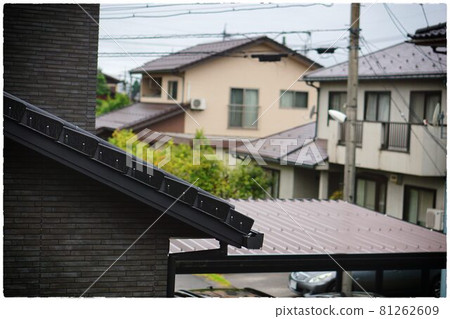 Residential area with a dark atmosphere Residential area with a dark atmosphere 81262609