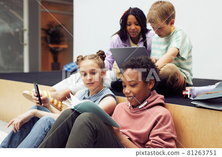 Diverse Group of Schoolkids at Break 81263751