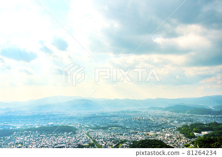 從岡山山和火場看（京都市東山） 81264234