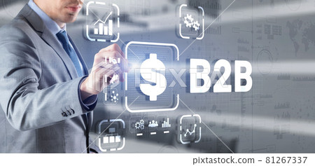 B2B Business Technology Marketing Company Commerce concept. Business to Business 81267337