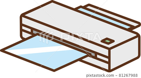 Diagonal illustration of white laminator Diagonal illustration of white laminator 81267988