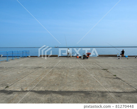 小樽勝內碼頭釣魚風景 81270448