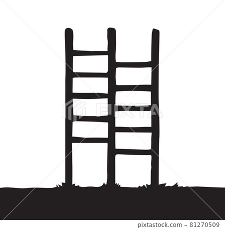Vector drawing. Ladder Vector drawing. Ladder 81270509