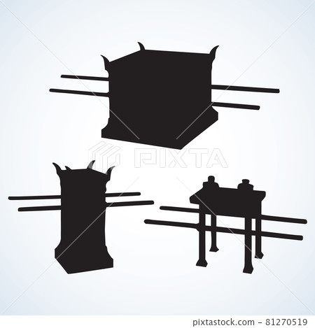 Table of showbread. Vector drawing 81270519