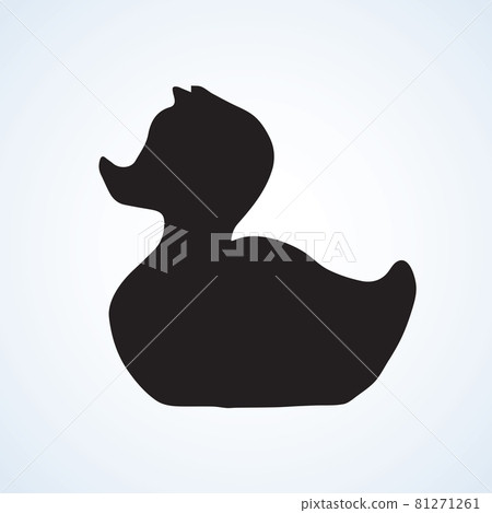 Rubber Ducking. Vector drawing Rubber Ducking. Vector drawing 81271261