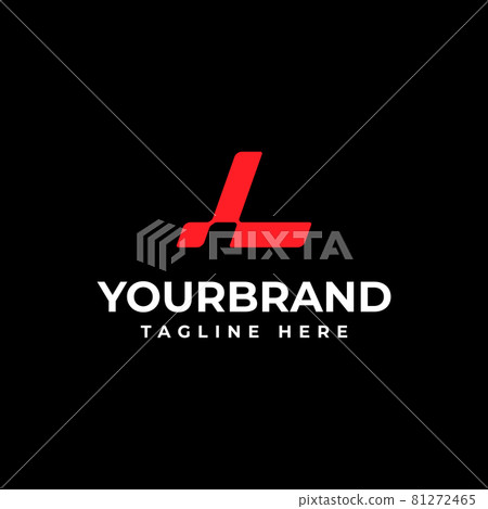 Letter L with rasta flag icon symbol design. Racing logo design concept template Letter L with rasta flag icon symbol design. Racing logo design concept template 81272465