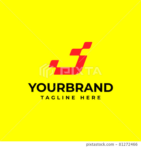 J . letter logo template vector illustration. Racing logo design concept template J . letter logo template vector illustration. Racing logo design concept template 81272466