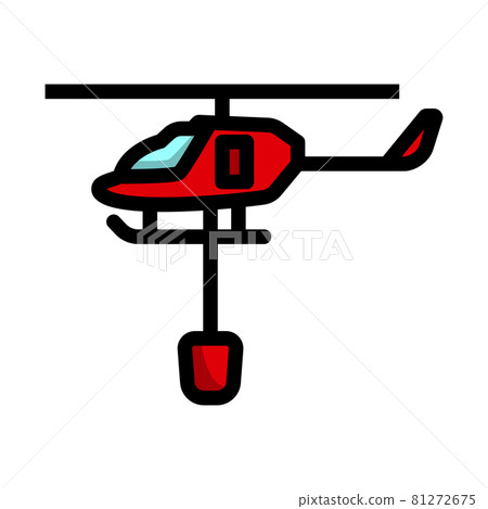 Fire Service Helicopter Icon Fire Service Helicopter Icon 81272675