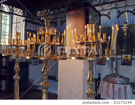 Candles on the stand Candles on the stand 81273249