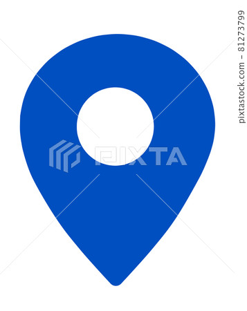 Illustration material of position mark on the map Illustration material of position mark on the map 81273799