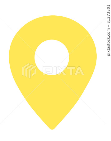 Illustration material of position mark on the map Illustration material of position mark on the map 81273801