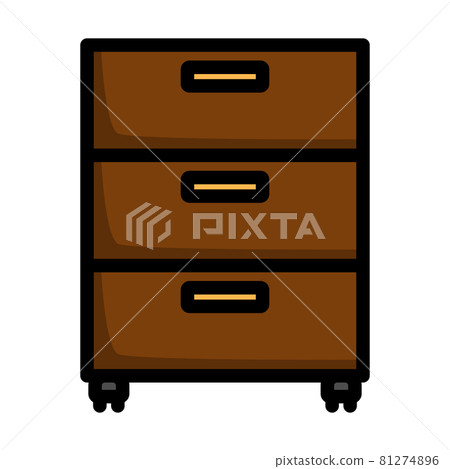 Office Cabinet Icon Office Cabinet Icon 81274896