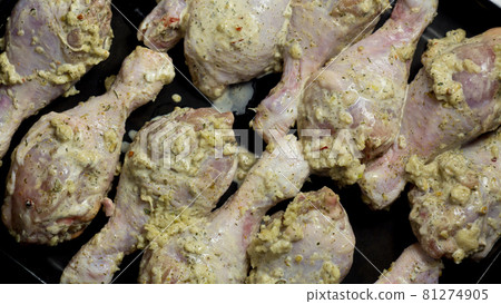 Dietary poultry meat.Preparation for a barbecue.Red poultry.Homemade recipes,cooking at home is delicious.Chicken shins.Chicken meat.Chicken legs in garlic sauce.Grill.BBQ.Kebabs from chicken fillet. Dietary poultry meat.Preparation for a barbecue.Red poultry.Homemade recipes,cooking at home is delicious.Chicken shins.Chicken meat.Chicken legs in garlic sauce.Grill.BBQ.Kebabs from chicken fillet. 81274905