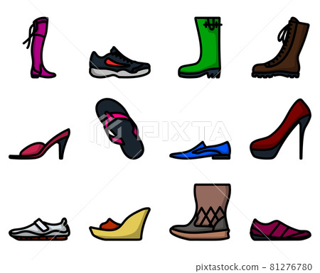 Footwear Icon Set 81276780