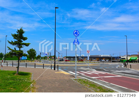 Hamatombetsu-cho, Hokkaido Rotary intersection (in front of the town hall) 81277349