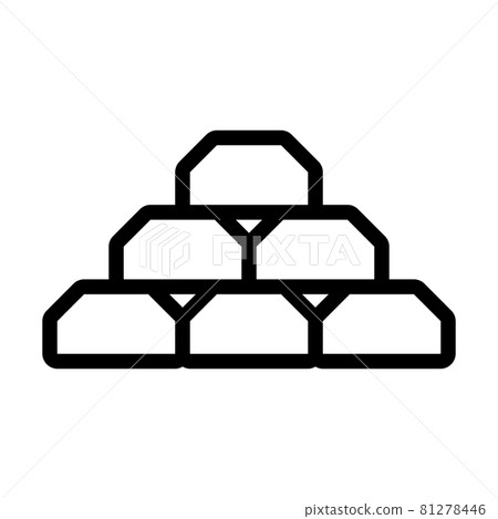 Gold Bullion Icon Gold Bullion Icon 81278446