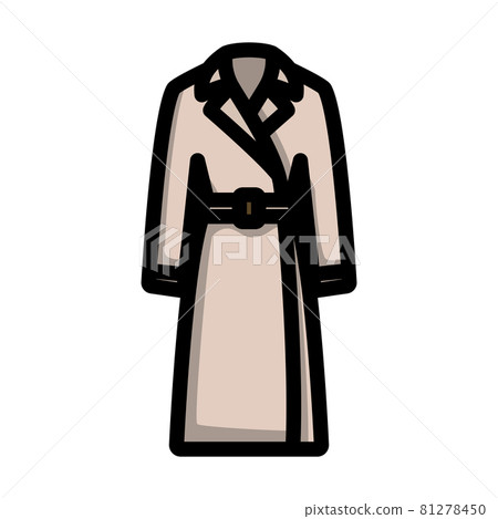 Business Woman Trench Icon Business Woman Trench Icon 81278450