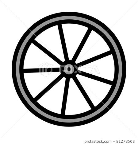 Bike Wheel Icon 81278508