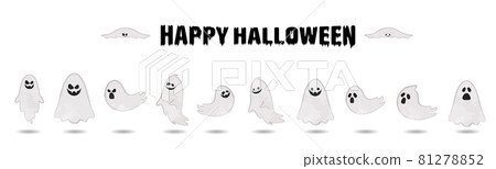 Happy Halloween! Haunted set illustration Happy Halloween! Haunted set illustration 81278852