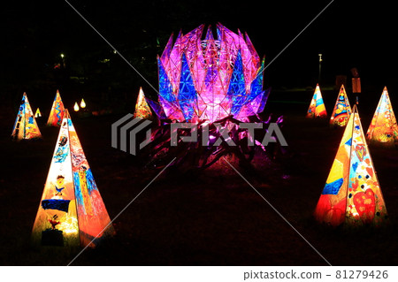 Illuminations of Kenji Miyazawa Dowa Village, Hanamaki City, Iwate Prefecture 81279426