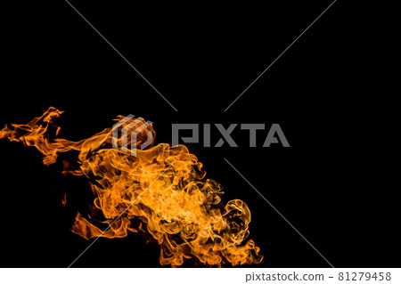 Fire flames on black background. fire on black background isolated. fire patterns. Fire flames on black background. fire on black background isolated. fire patterns. 81279458