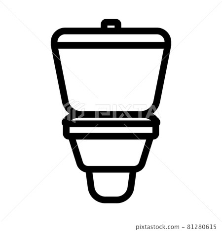 Toilet Bowl Icon 81280615