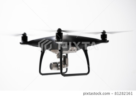 Drone white background flight 81282161