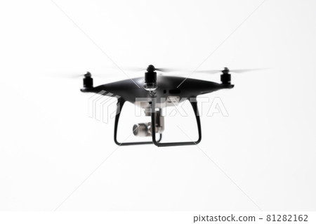 Drone white background flight 81282162