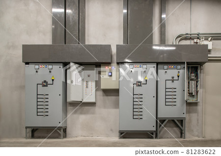 Electric voltage control room cabinets of condominium. Electric voltage control room cabinets of condominium. 81283622