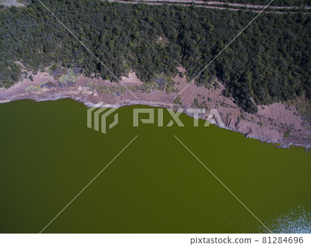 Pampas lagoon, aerial view 81284696