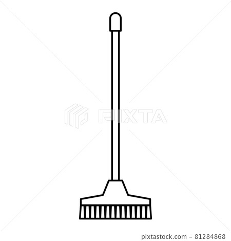 Cleaning mop simple icon. Washing housekeeping equipment sign. Outline mops sign. Editable stroke. Isolated icon suitable for web, infographics, interface and apps Cleaning mop simple icon. Washing housekeeping equipment sign. Outline mops sign. Editable stroke. Isolated icon suitable for web, infographics, interface and apps 81284868