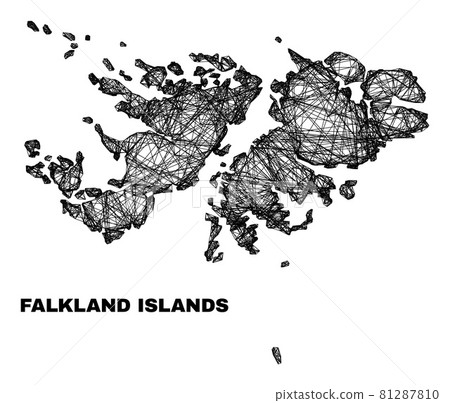 Net Irregular Mesh Falkland Islands Map Net Irregular Mesh Falkland Islands Map 81287810