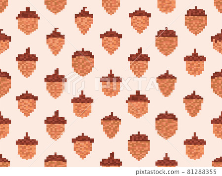 seamless vector retro pixel game fruits pattern Stock Vector Image