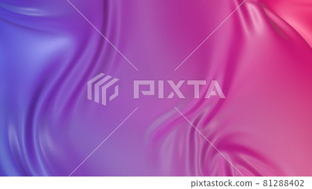 3D render beautiful folds of light silk with red blue gradient in full screen. Beautiful clean fabric background. Simple soft background with smooth folds like waves on a liquid surface. 3D render beautiful folds of light silk with red blue gradient in full screen. Beautiful clean fabric background. Simple soft background with smooth folds like waves on a liquid surface. 81288402