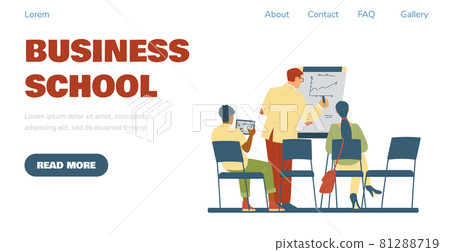 Vector web banner for education on training business school, courses or seminars 81288719