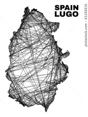 Network Irregular Mesh Lugo Province Map Network Irregular Mesh Lugo Province Map 81288816