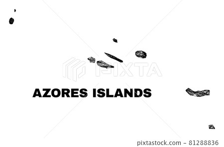 Net Irregular Mesh Azores Islands Map 81288836