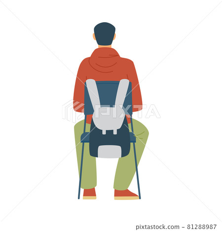 Student or listener of educational courses, flat vector illustration isolated. Student or listener of educational courses, flat vector illustration isolated. 81288987