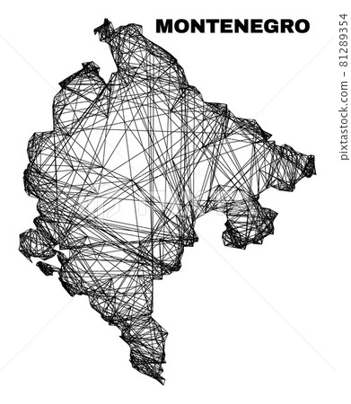 Network Irregular Mesh Montenegro Map 81289354
