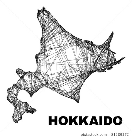 Net Irregular Mesh Hokkaido Map Net Irregular Mesh Hokkaido Map 81289372