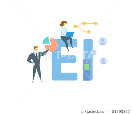 EI, Employee Involvement. Concept with keyword, people and icons. Flat vector illustration. Isolated on white. EI, Employee Involvement. Concept with keyword, people and icons. Flat vector illustration. Isolated on white. 81290835