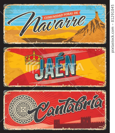 Navarre, Jaen and Cantabri Spanish provinces 81291845