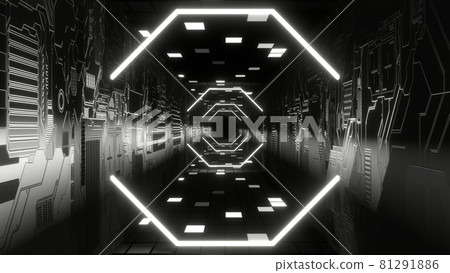Neon Tunnel VJ Cyberspace Club [There is another Ver] 81291886