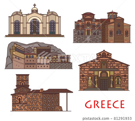 Greece, Athens architecture, church and monastery Greece, Athens architecture, church and monastery 81291933