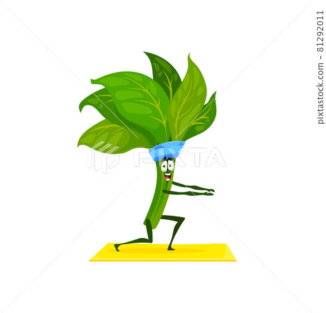 Spinach cartoon character fitness pilates sport Spinach cartoon character fitness pilates sport 81292011