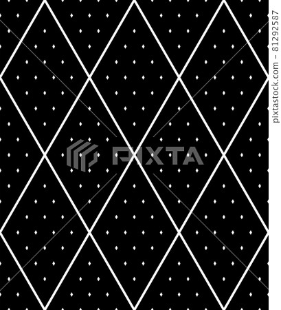 Abstract seamless geometric diamonds and dots pattern. Abstract seamless geometric diamonds and dots pattern. 81292587