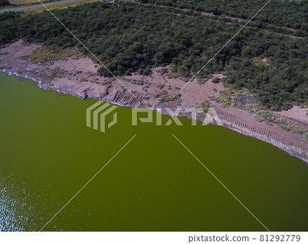 Pampas lagoon, aerial view 81292779